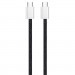 ColorWay Дата кабель USB-C to USB-C 2.0m (braided cotton) (PD Fast Charging 60W) 3.0А black ColorWay (CW-CBPDCC068-BK)
