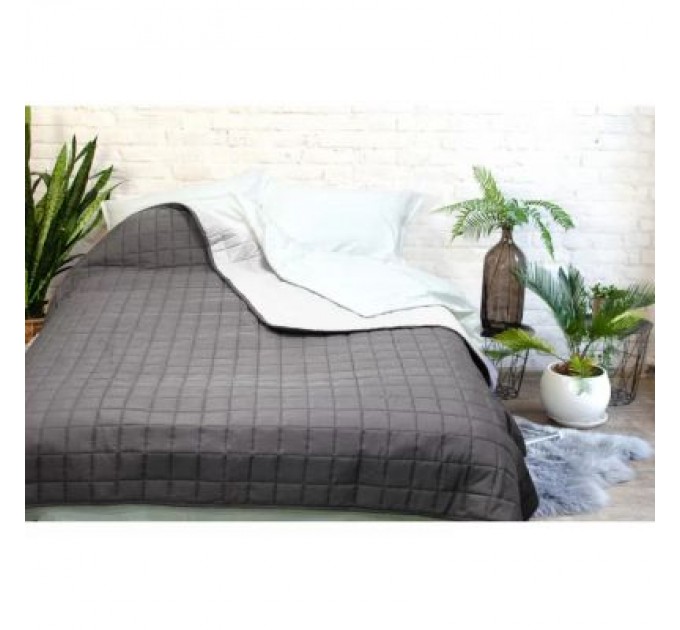 Viluta Покривало Viluta Дует Графіт євро 210х220 (дует_графіт_210*220)