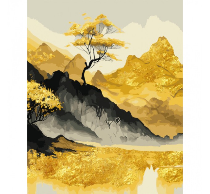 Santi Картина по номерам Santi Золоті гори, 40*50 см, поталь (955289)