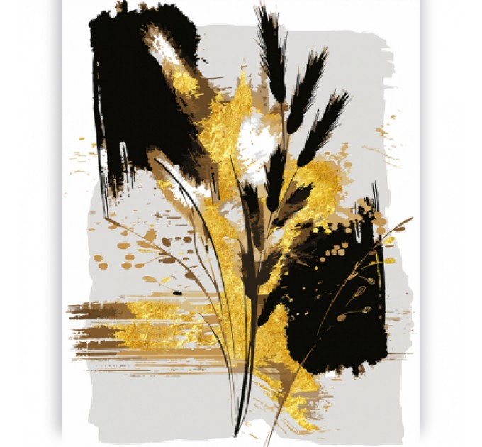 Santi Картина по номерам Santi Колоски, 40*50см, поталь (955291)