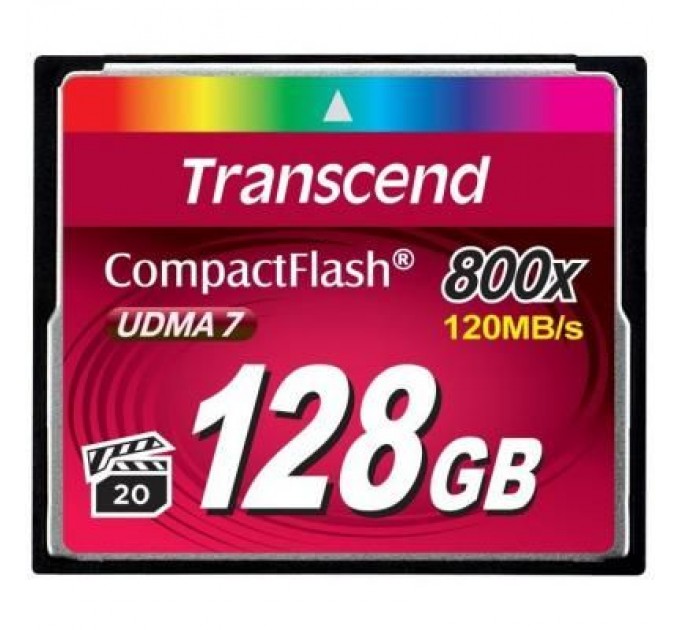 Transcend Карта пам'яті Transcend Compact Flash Card 128Gb 800X (TS128GCF800)