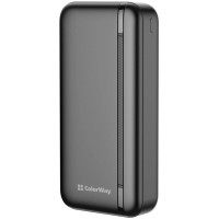 Батарея універсальна ColorWay 20 000 mAh Portable Charger (USB/QC3.0 + USB-C/PD/22.5W) Black (CW-PB200LPB4BK-PD)