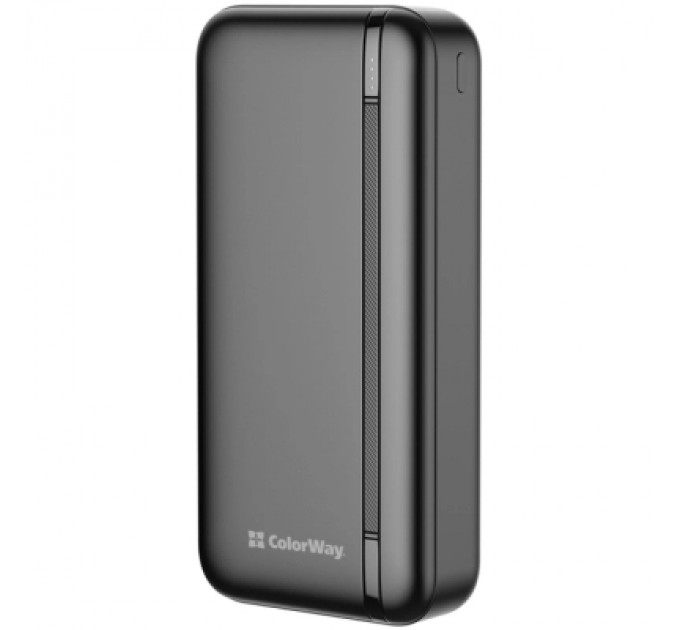 ColorWay Батарея універсальна ColorWay 20 000 mAh Portable Charger (USB/QC3.0 + USB-C/PD/22.5W) Black (CW-PB200LPB4BK-PD)