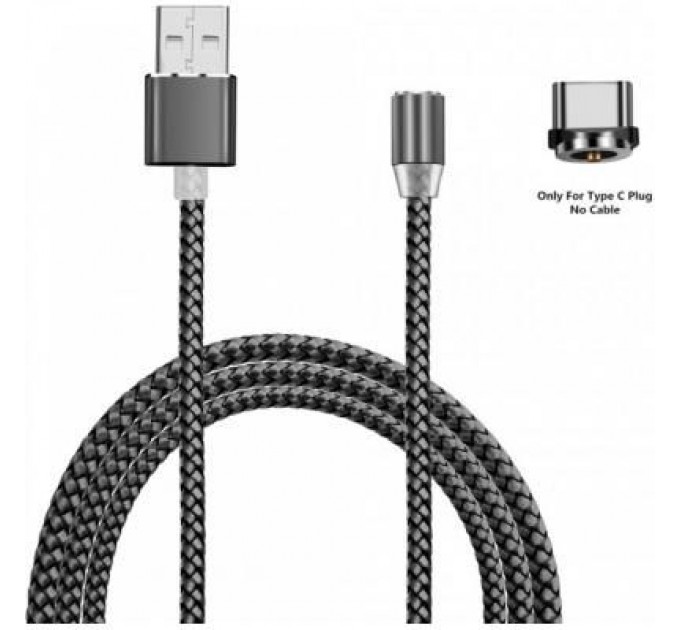 XoKo Дата кабель USB 2.0 AM to Type-C 1.2m Magneto grey XoKo (SC-355a MGNT-GR)