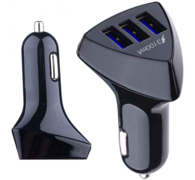 XoKo Зарядний пристрій XoKo CC-300 3 USB 4.2A Black (CC-300-BK)