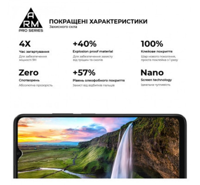 Armorstandart Скло захисне Armorstandart Pro OPPO A18 4G / A38 4G Black (ARM71040)