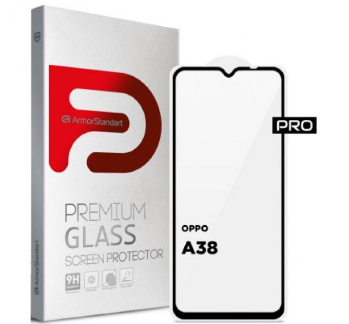 Armorstandart Скло захисне Armorstandart Pro OPPO A18 4G / A38 4G Black (ARM71040)