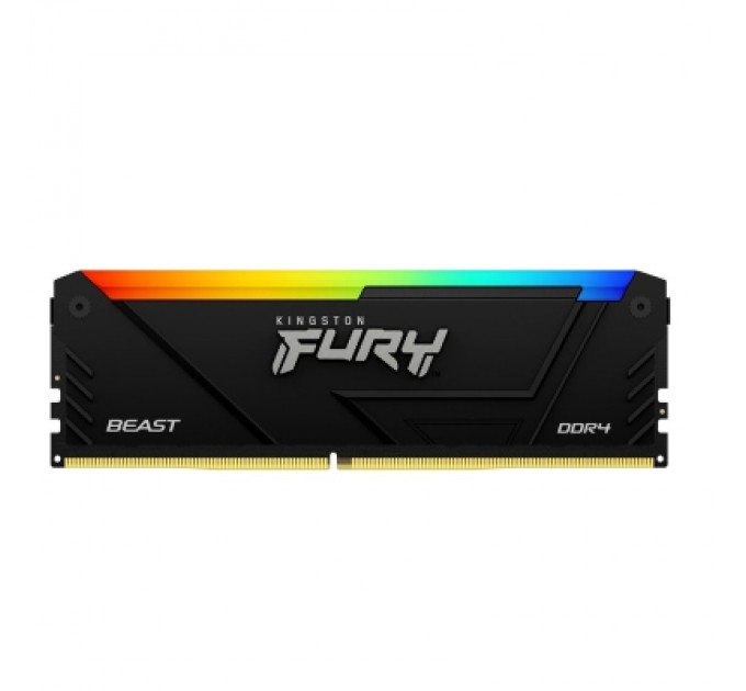 Kingston Fury (ex.HyperX) Модуль пам'яті для комп'ютера DDR4 8GB 3200 MHz Beast RGB Kingston Fury (ex.HyperX) (KF432C16BB2A/8WP)
