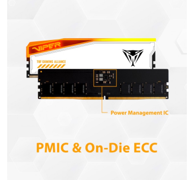 Patriot Модуль пам'яті для комп'ютера DDR5 32GB (2x16GB) 6600 MHz Viper Elite 5 RGB Patriot (PVER532G66C34KT)