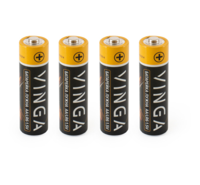 Vinga Батарейка AA LR6 Alkaline 4pcs Blister Vinga (VJABAA4)