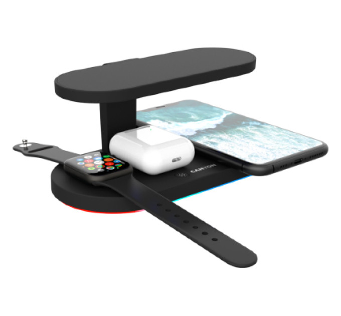 Canyon Зарядний пристрій Canyon 5in1 Wireless charger with UV sterilizer (CNS-WCS501B)
