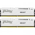 Kingston Fury (ex.HyperX) Модуль пам'яті для комп'ютера DDR5 64GB (2x32GB) 5200 MHz FURY Beast White Kingston Fury (ex.HyperX) (KF552C40BWK2-64)