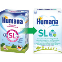 Дитяча суміш Humana SL Expert безлактозна з народження 500 г (4031244720559)