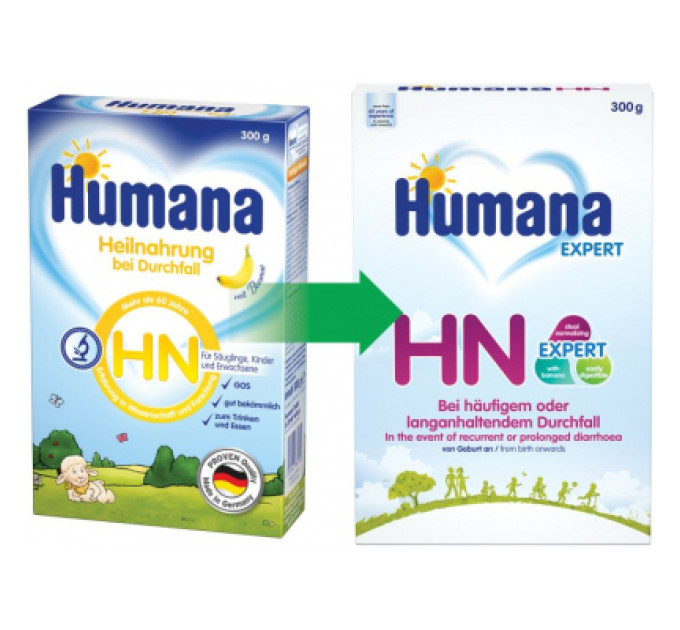 Humana Дитяча суміш Humana HN Expert молочна Спеціальна У разі діареї 300 г (4031244720542)