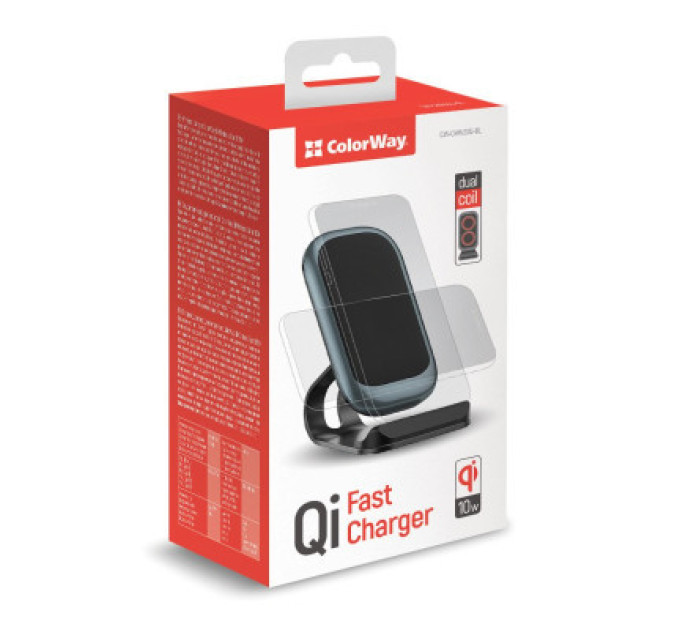 ColorWay Зарядний пристрій ColorWay Wireless Stand 10W Blue (CW-CHW30Q-BL)
