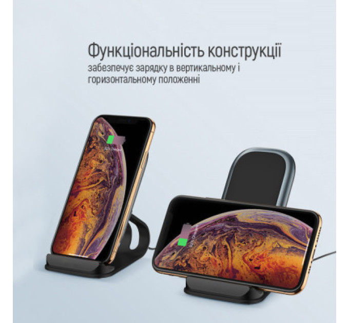 ColorWay Зарядний пристрій ColorWay Wireless Stand 10W Blue (CW-CHW30Q-BL)
