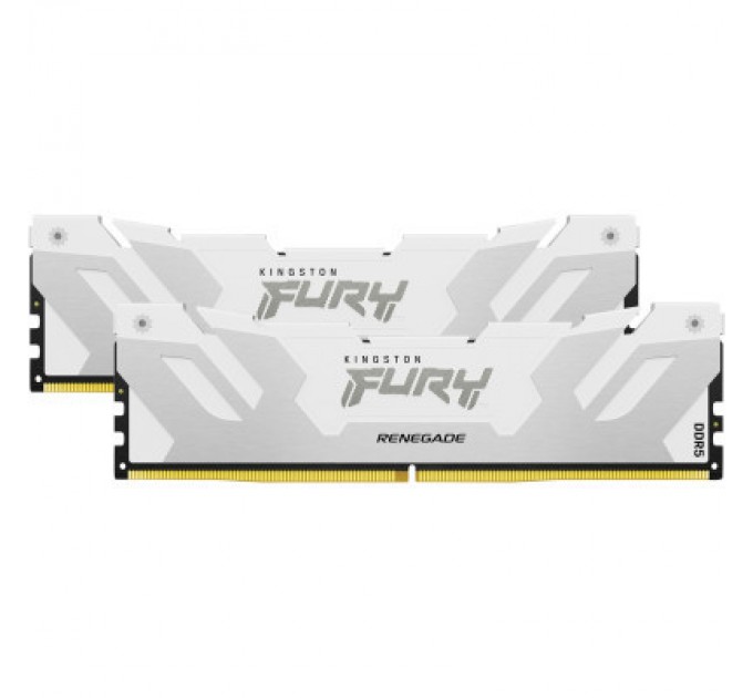 Kingston Fury (ex.HyperX) Модуль пам'яті для комп'ютера DDR5 64GB (2x32GB) 6400 MHz Renegade White XMP Kingston Fury (ex.HyperX) (KF564C32RWK2-64)