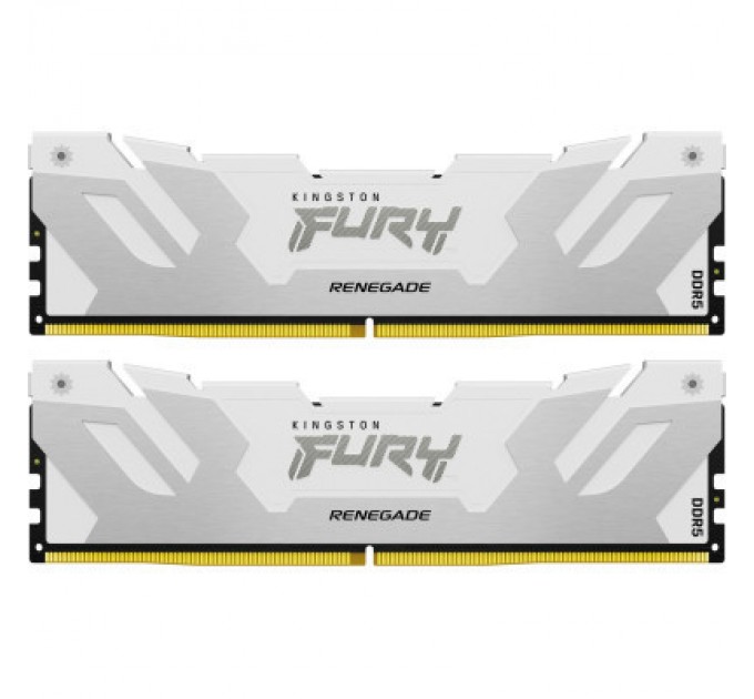 Kingston Fury (ex.HyperX) Модуль пам'яті для комп'ютера DDR5 64GB (2x32GB) 6400 MHz Renegade White XMP Kingston Fury (ex.HyperX) (KF564C32RWK2-64)