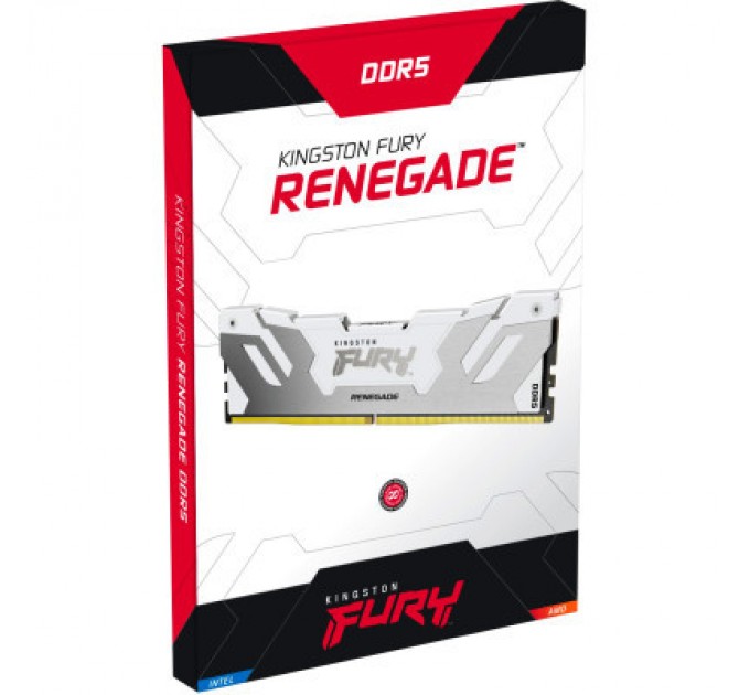 Kingston Fury (ex.HyperX) Модуль пам'яті для комп'ютера DDR5 64GB (2x32GB) 6400 MHz Renegade White XMP Kingston Fury (ex.HyperX) (KF564C32RWK2-64)