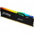 Kingston Fury (ex.HyperX) Модуль пам'яті для комп'ютера DDR5 64GB (2x32GB) 5600 MHz Beast RGB EXPO Black Kingston Fury (ex.HyperX) (KF556C40BBA-64)