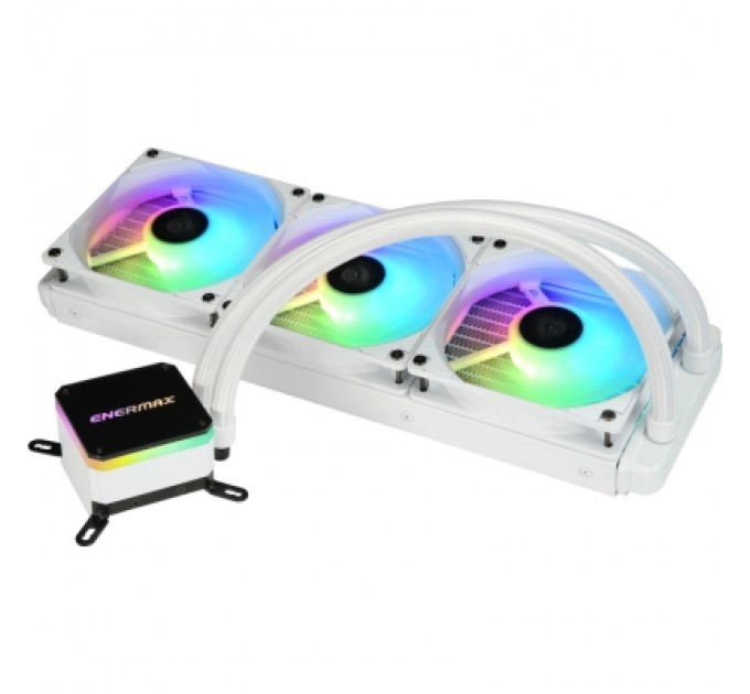 Enermax Система рідинного охолодження Enermax Aquafusion 360 White ARGB (ELC-LMT360-W-ARGB)