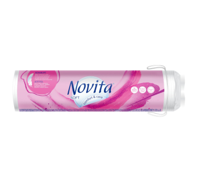 Novita Ватні диски Novita Soft 120 шт. (4744246013153)