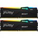 Kingston Fury (ex.HyperX) Модуль пам'яті для комп'ютера DDR5 128GB (2x64GB) 5600 MHz Beast RGB Kingston Fury (ex.HyperX) (KF556C40BBAK2-128)