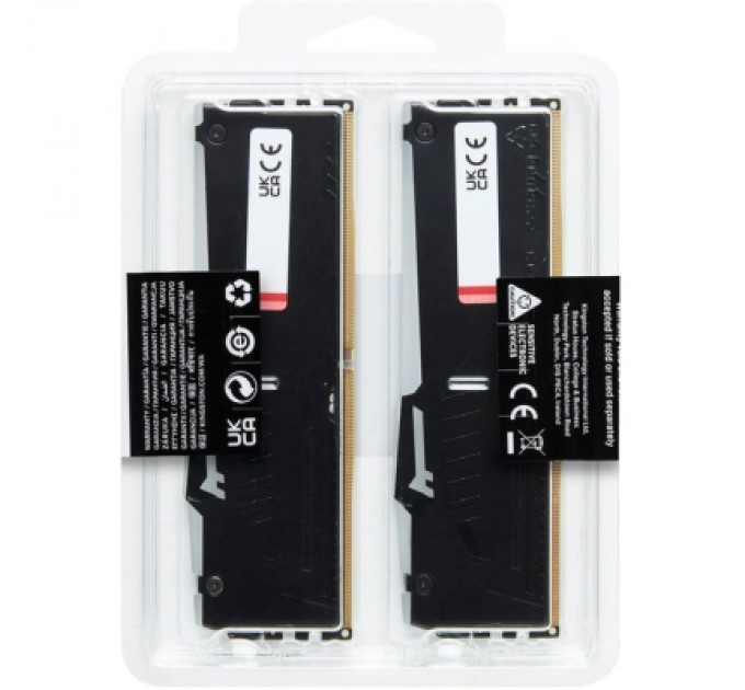 Kingston Fury (ex.HyperX) Модуль пам'яті для комп'ютера DDR5 128GB (2x64GB) 5600 MHz Beast RGB Kingston Fury (ex.HyperX) (KF556C40BBAK2-128)