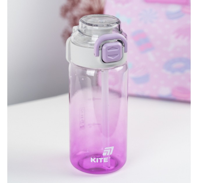 Kite Поїльник-непроливайка Kite 600 мл, фіолетова (K25-1212-3)