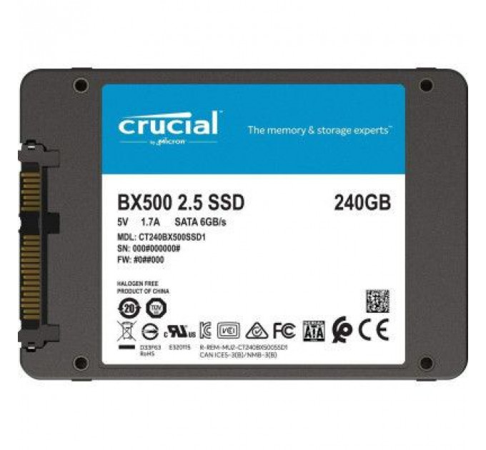 Накопичувач SSD 2.5" 240GB Micron (CT240BX500SSD1)