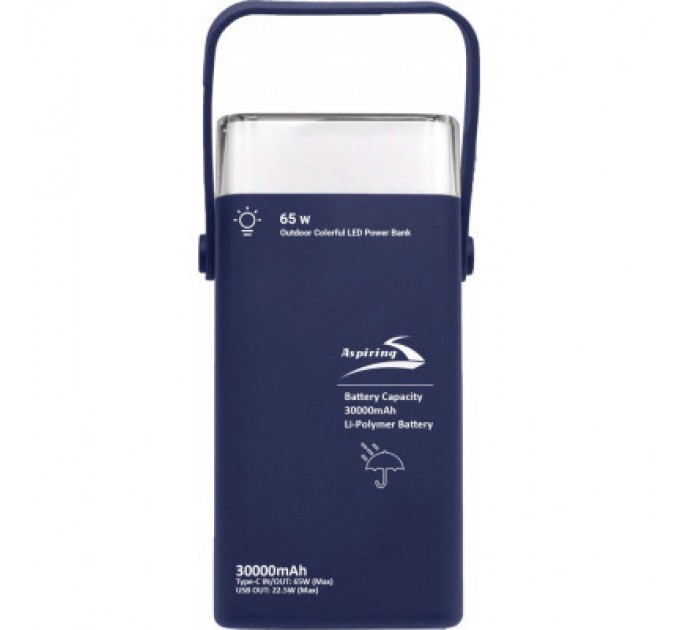 Aspiring Батарея універсальна Aspiring Vigor 30 30000mAh PD/3.0/65W, QC/3.0, 2*USB-C, 2*USB-A (VG65PD)