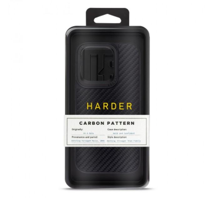 Harder Чохол до мобільного телефона Harder Carbon Pattern Apple iPhone 14 Pro Black (ARM76779)