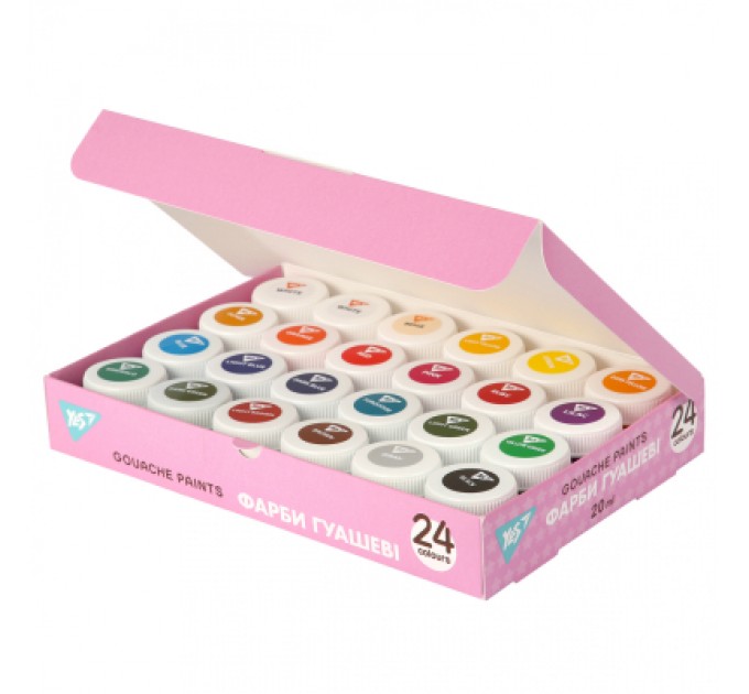 Yes Гуашеві фарби Yes Pusheen 24 кольорів по 20 мл (230404)