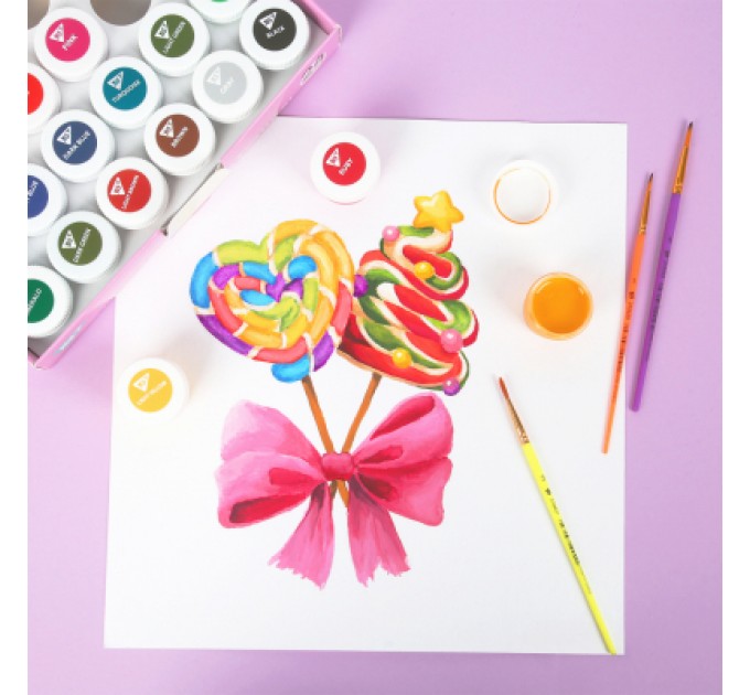 Yes Гуашеві фарби Yes Pusheen 24 кольорів по 20 мл (230404)