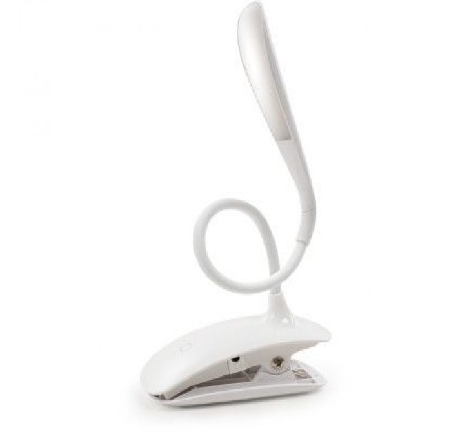 ColorWay Настільна лампа ColorWay LED Flexible & Clip with built-in accumulator 500mAh (CW-DL04FCB-W)