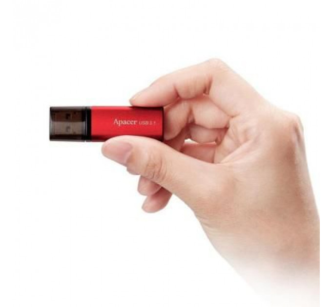 USB флеш накопичувач Apacer 128GB AH25B Red USB 3.1 Gen1 (AP128GAH25BR-1)