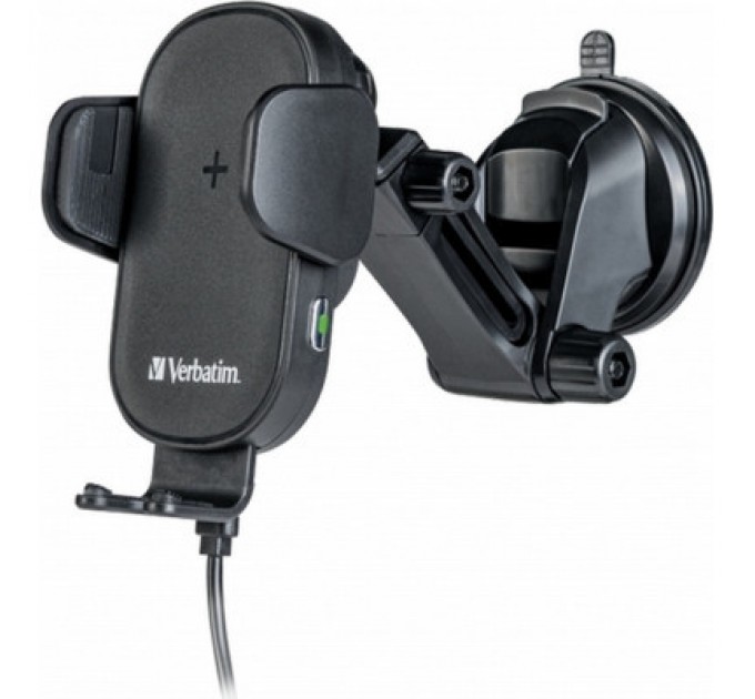 Verbatim Універсальний автотримач Verbatim FWC-01 with Qi Fast Wireless Car Charger (49552)