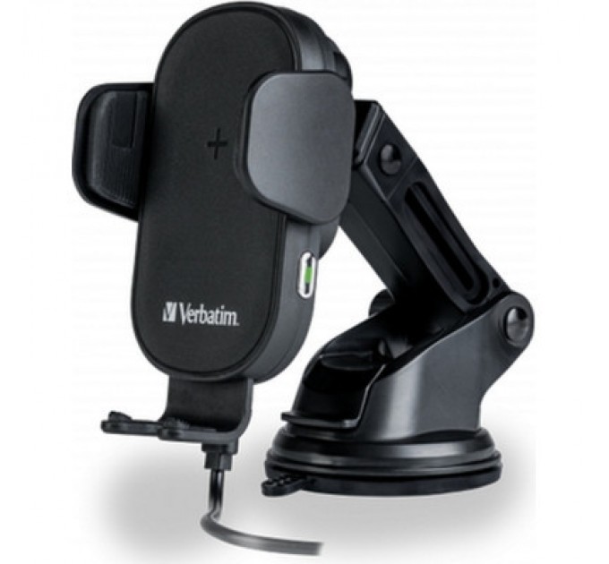 Verbatim Універсальний автотримач Verbatim FWC-01 with Qi Fast Wireless Car Charger (49552)