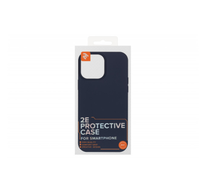 2E Чохол до мобільного телефона 2E Basic Apple iPhone 13 Pro Max , Liquid Silicone, Midnight Bl (2E-IPH-13PRM-OCLS-MB)