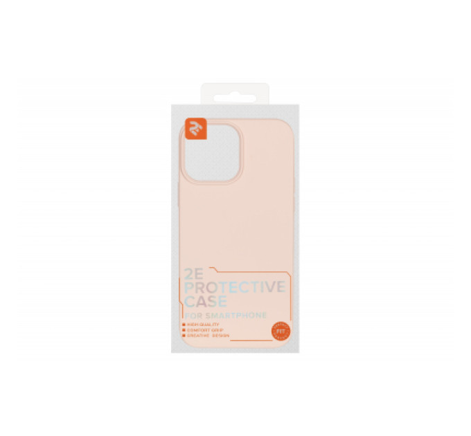 2E Чохол до мобільного телефона 2E Basic Apple iPhone 13 Pro Max , Liquid Silicone, Sand Pink (2E-IPH-13PRM-OCLS-RP)