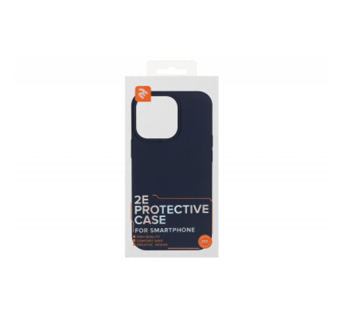 2E Чохол до мобільного телефона 2E Basic Apple iPhone 13 Pro, Liquid Silicone, Midnight Blue (2E-IPH-13PR-OCLS-MB)