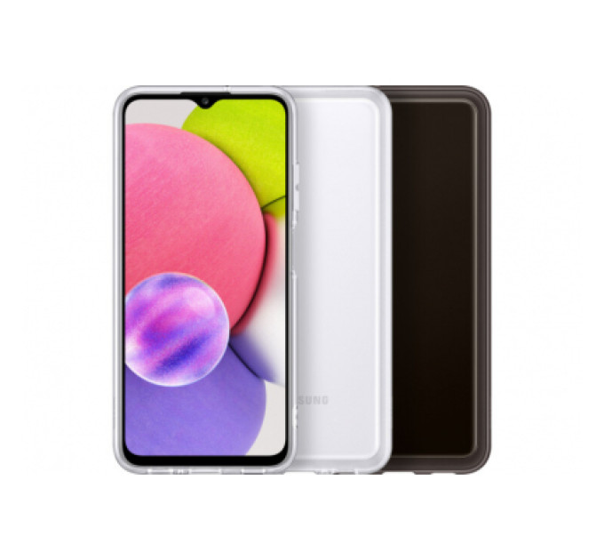 Samsung Чохол до мобільного телефона Samsung Soft Clear Cover Galaxy A03s (A037) Black (EF-QA037TBEGRU)