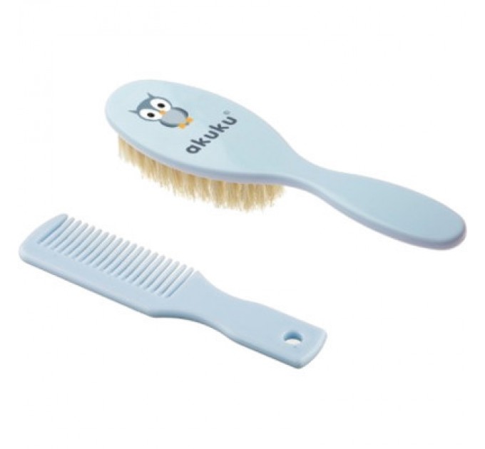 Akuku Набір для догляду за дитиною Akuku щітка з гребінцем (A0457)
