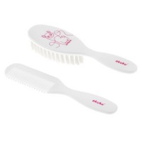 Набір для догляду за дитиною Akuku щітка з гребінцем Лама (A0083)