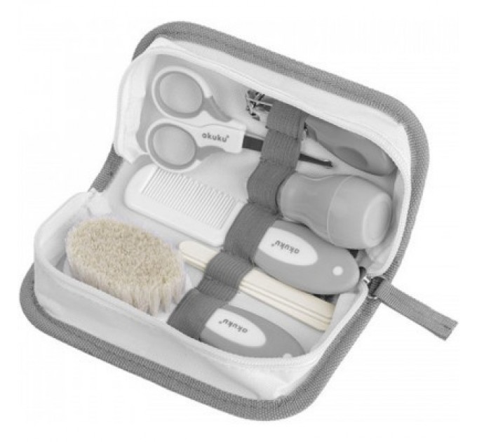 Akuku Набір для догляду за дитиною Akuku HOOLIGANS сірий (A0015)