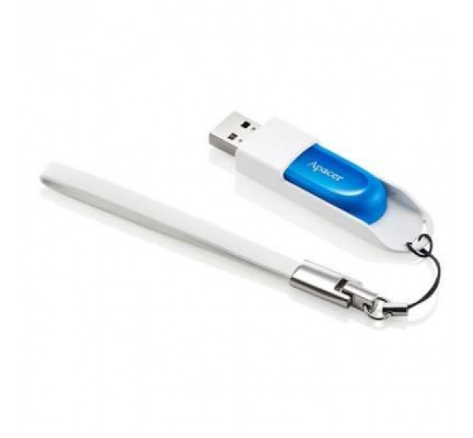 USB флеш накопичувач Apacer 64GB AH23A White USB 2.0 (AP64GAH23AW-1)