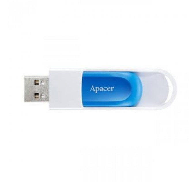 USB флеш накопичувач Apacer 64GB AH23A White USB 2.0 (AP64GAH23AW-1)