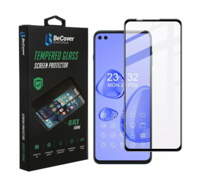 BeCover Скло захисне BeCover Motorola Moto G100 Black (706895)