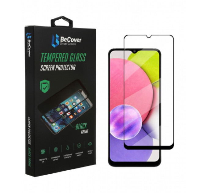 BeCover Скло захисне BeCover Samsung Galaxy A03 Core SM-A032/ A03 SM-A035 Black (707102)