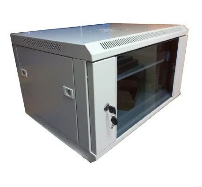 Шафа настінна Hypernet 6U 19" 600x350 (WMNC-35-6U-FLAT-AC)